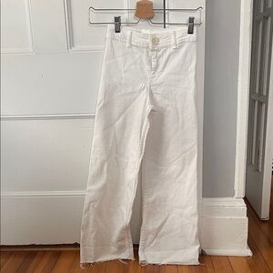 Zara Kids Sz 8 wide leg  White Jeans